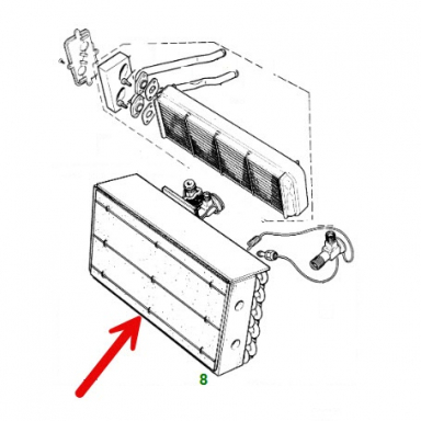 USED AC EVAPORATOR  JLM1197